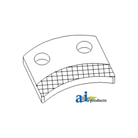 A & I Products Brake Pad, PTO 3" x2" x0.3" A-D8NNC737BB